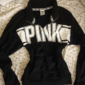 Victoria's Secret Black and White V-Neck Sweater